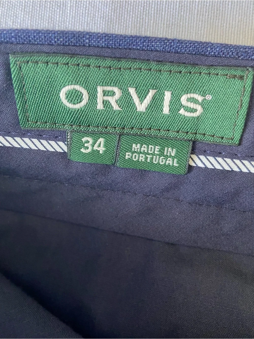 Orvis 100% Linen Men’s Pants Navy Size 34x31